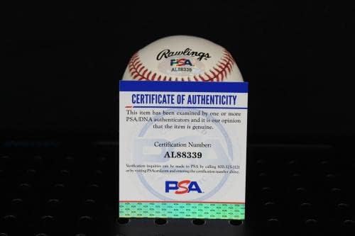 Ханк Аарон Подписа Бейзболен автограф Auto PSA/DNA AL88339 - Бейзболни топки с Автографи