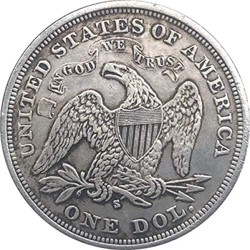 1872-Те Години Седнала Долар Свобода Монети Копие COPYSouvenir Новост Монета, Монета За Подарък