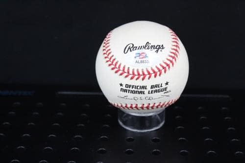 Ханк Аарон Подписа Бейзболен автограф Auto PSA/DNA AL88338 - Бейзболни топки с Автографи