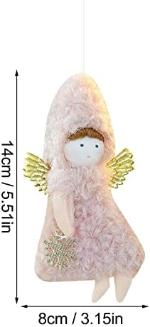 Коледна украса Плюшено Ангел Коледна Мультяшная кукла направи си САМ Творчески висулки са подходящи за всички видове Сцени Коледни украси на открито