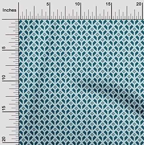 oneOone Полиестер ликра Лаймово-зелена кърпа на Геометричния материал за рокли Тъкан Плат с принтом ширина на парцела 56 инча