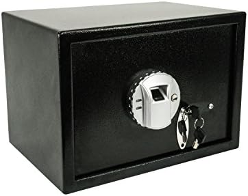 RealWork 411010 Малък биометрични сейф, черен