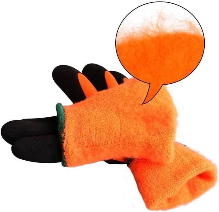 N/A Зимни Работни Ръкавици, Водоустойчиви с двоен корпус Минерални Топли Предпазни работни Ръкавици, Работни ръкавици (Цвят: A Размер: