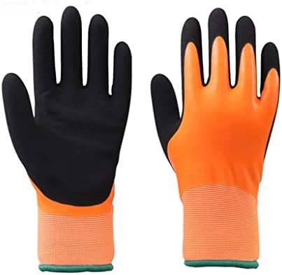 N/A Зимни Работни Ръкавици, Водоустойчиви с двоен корпус Минерални Топли Предпазни работни Ръкавици, Работни ръкавици (Цвят: A, Размер: X-Large)