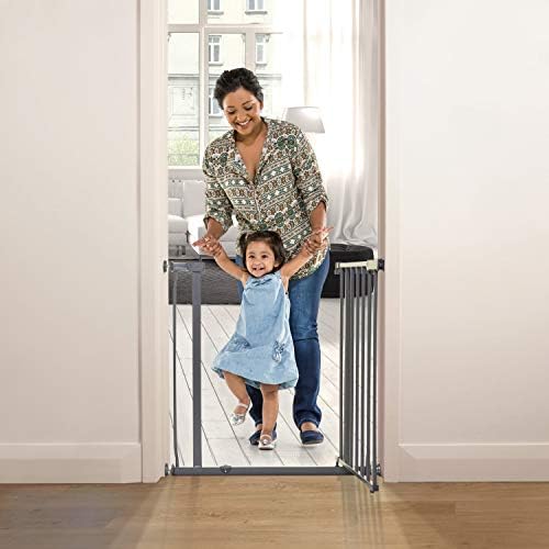 Dreambaby Ава Преминава През голямата врата на сигурността за децата, подходяща за отвори 29,5-39 см, двойно заключване с функция да Остане отворен- Модел L2098BB