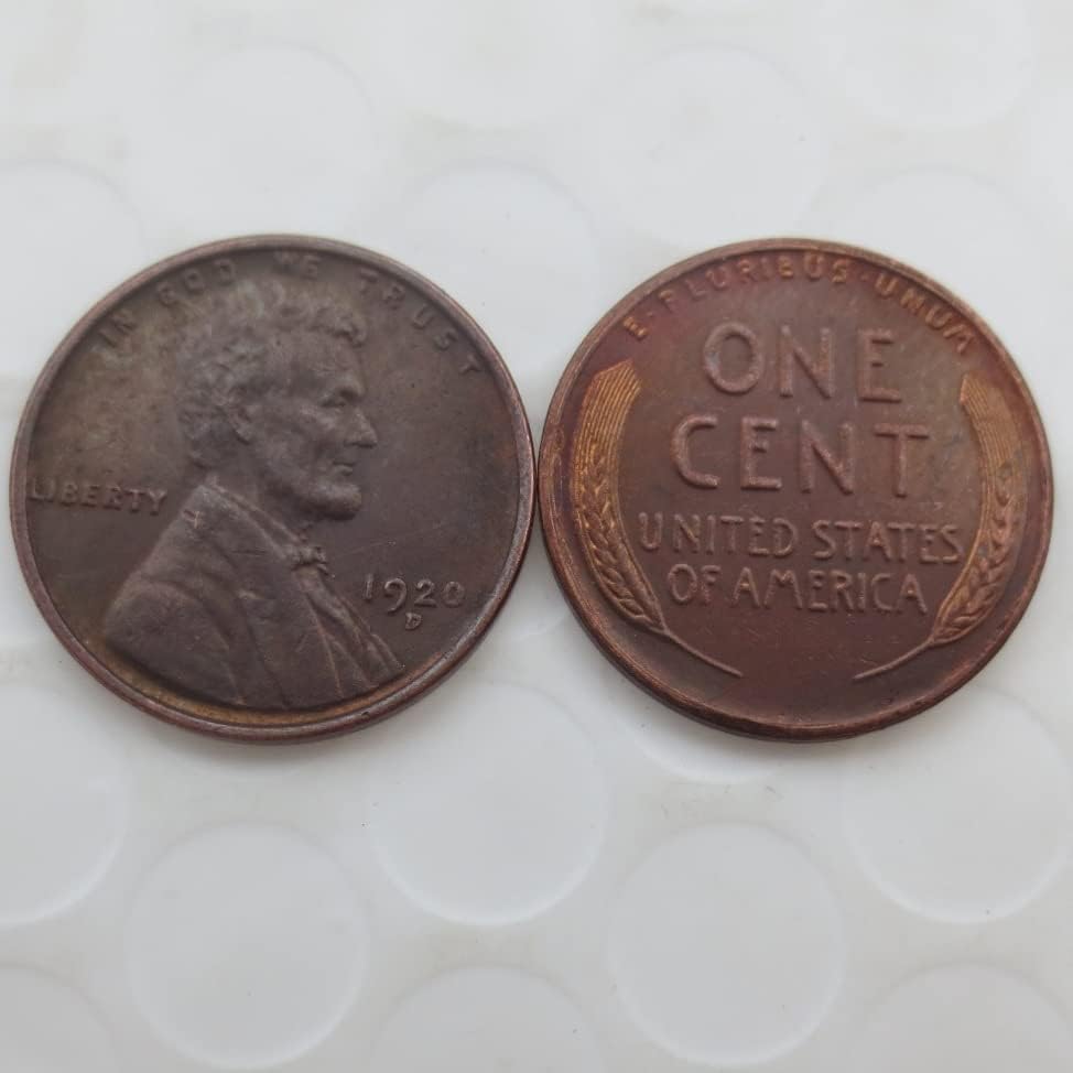 Възпоменателна монета Чуждестранна копие Линкольновского цента на САЩ 1920 година на издаване