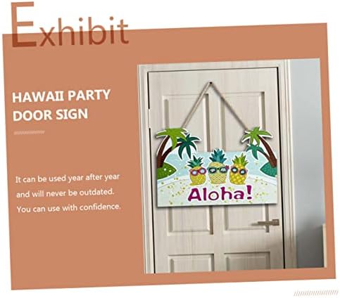 БЕСПОРТНЫЙ Годишен Списък на Табела на входната врата Океански Декор Дървесен Декор Хавайски Вратите Табели Тропически Знак на Алоха