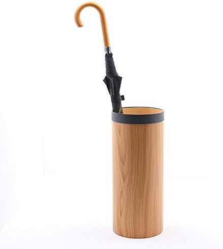 GYOSHI Umbrella Rack Кръгла Поставка за Чадъри Оригиналния Дървен цвят Креативна Кофа за Чадъри от PVC, се Използва за домашно Хотел,