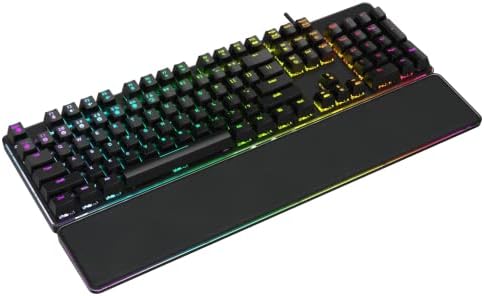 Ръчна детска клавиатура targeal - 104 клавишите със светлинен ключа, Напълно Офис Компютърна клавиатура - Многоцветен RGB Led подсветка