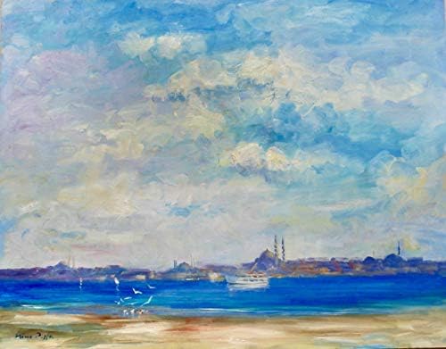 Нино Пипа Художник, предвидена в списъка на изящните изкуства, Оригиналната картина востоковеда, написана с маслени бои на борда