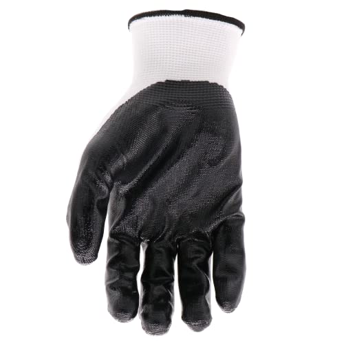 Работна ръкавица BOSS Men ' s Grip, 5 опаковки, Плоски, С нитриловым покритие, Водоустойчив, Износостойкая, С превъзходно изземване,