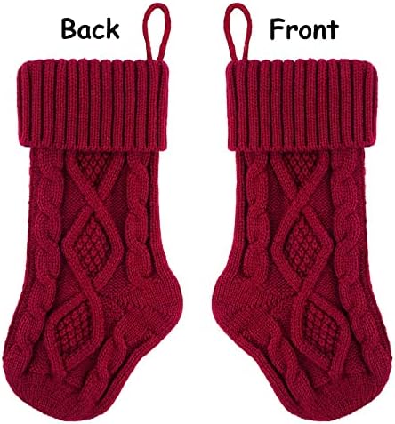 Коледни Чорапи Meriwoods, 6 Опаковки Трикотажни Отглеждане на Малки тел с дължина 15 сантиметра, Коледни Украси в Селски стил за