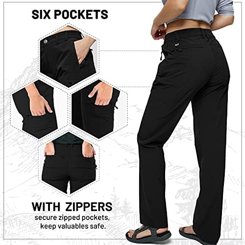Дамски бързо съхнещи панталони-карго MIER, Леки Тактически Туристически панталони с 6 джоба, Гъвкави и водоустойчиви