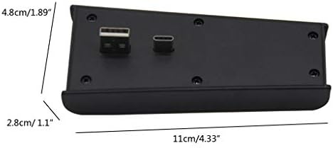 不适用 USB hub 6 в 1 за PS5, USB Сплитер, адаптер-хъб с 5 порта USB A + 1 USB C за конзолата PS5, Аксесоари за конзоли PS5