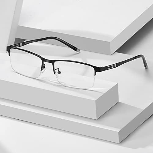 Очила за четене с блокиране на синя светлина за мъже/жени, Лек пружинен шарнир, защита от напрежение за очите/отблясъци за четене