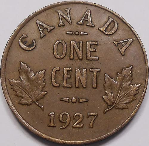 Канадската монета в купюри от 1 стотинка се 1920-1936 години. Освободен при крал Георге V, член на кралското семейство на Великобритания и Канада. 1 Цент, на цена от Продав