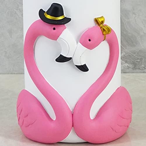 YHHRESINKING Last Forever Подарък под формата на фламинго за нея. Елегантна четка и притежателя от смола на розово фламинго. Набор