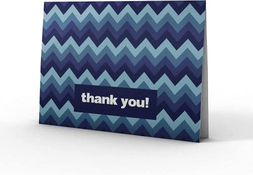 Картичка с благодарност MDMprint (24 бр.), В комплект Празни пощенски картички и пликове със стикери, 4 x 6, Геометричен дизайн
