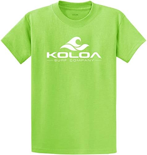 Тениски с логото на Koloa Surf Classic Wave - Тениски от Плътен памук, Обикновени, Големи и по-Висока