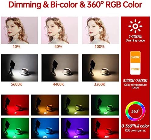 RGB Видео, Акумулаторна батерия за Преносим led лампа За камерата, Пълноцветен Заполняющий Лампа, Батерия 4040 ма, 3200 До-7500