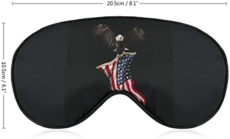 Американското Знаме с Орел Сън Маска За Очи Красиви Превръзки На Очите си Капаци за очи За Мъже Подаръци за Жени