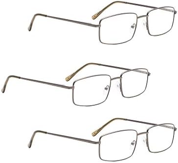 LUR 3 опаковки на метални очила за четене + 4 опаковки класически очила за четене (само 7 двойки ридеров + 2,50)