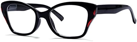 Очила за четене Eyekepper Cat Eye, за Жени, по-Големи Дамски Очила за четене - Червено +2.50