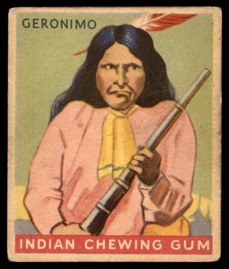 1933 Индийски дъвки Goudey 25 Джеронимо (пощенска картичка) VG