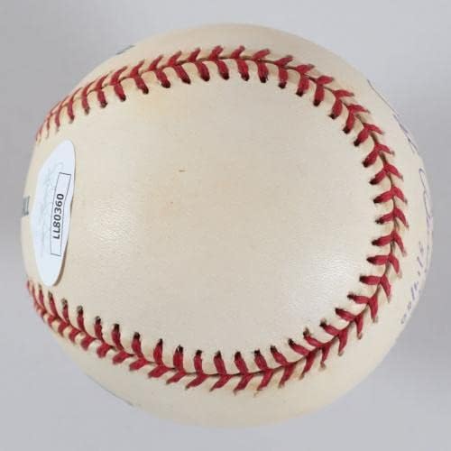 Пат Бюканън подписа Бейзболен политика 5/14/00 – COA JSA - Бейзболни топки с автографи