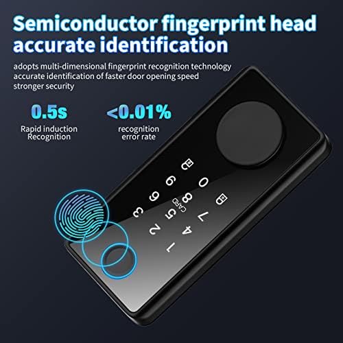 Cilee Интелигентна Система за Заключване на вратите с пръстов отпечатък, Автоматично Заключване на вратите без ключ с приложение Bluetooth, Електронна Система за Заключв