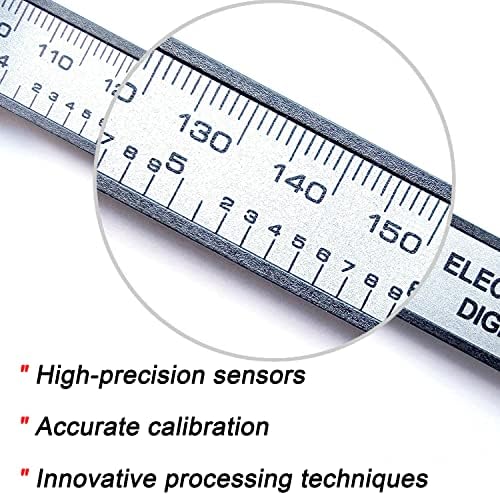 Цифров Штангенциркуль, инструмент за Измерване YKLSXKC 0-6Calipers -Електронен Микрометрический Штангенциркуль с Голям LCD екран,