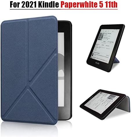 Пу Нов калъф Kindle Paperwhite за Kindle, 6,8-Инчов Сгъваема Поставка за четене на електронни книги, Калъф Kindle 2021 Paperwhite