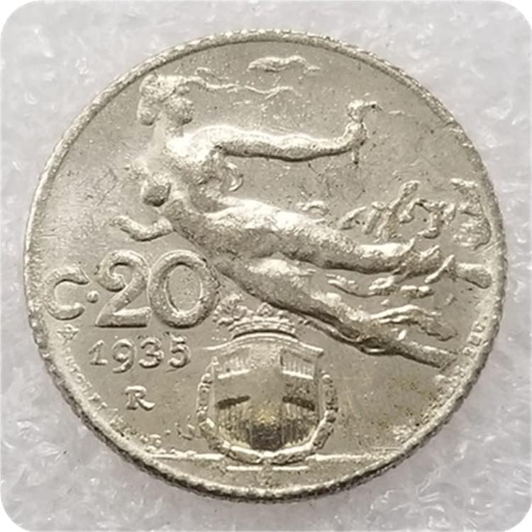 Старинни Занаяти Италия 1933,1935 Сребърен Долар Възпоменателна Монета