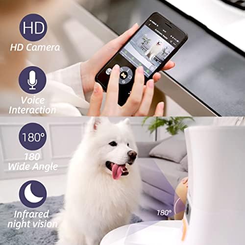 SKYMEE 8L/12L, 2,4 G 5G WiFi, Интелигентна Автоматична Ясла за домашни любимци, Захранващи храни за котки и Кучета-Камера за домашни