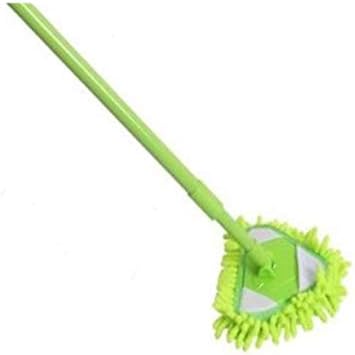Milongkeji Мини-Въже За почистване на пода в Банята Плосък Мързелива Въже Стенни Четка за почистване на Дома (Цвят: зелен)