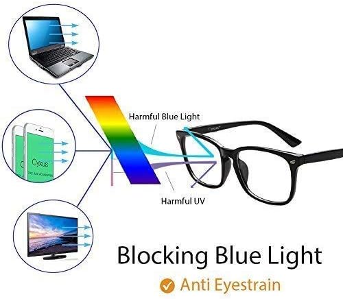 Очила Opticalskart Bluecut (очила с храненето) за защита на очите от компютър, лаптоп, мобилни устройства, Произведени в Индия (цвят може да се различава) (Мощност на лещи плюс