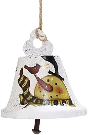 Коледен Карикатура От Ковано Желязо Ръчно Рисувани Старецът Снежен Човек Камбанка Коледна Елха, Висящи Лампа Пискюл Венец