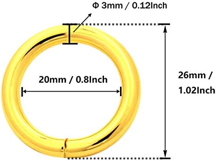 О-пръстен на вътрешния диаметър Tianbang Golden 0,8 Несварное Опаковки от 15
