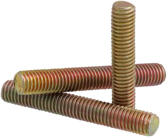 M6 (6 мм) M8 (8 мм) Цвят цинк таблетки пръти с пълна дърворезба, Двухголовочный пръчка с резба, Безголовые Шипове, прът Винт, Зъбни