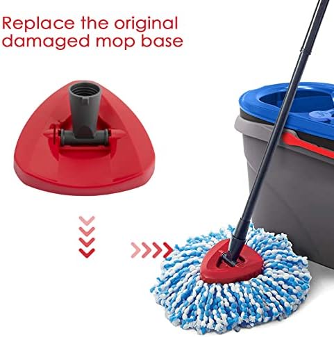 MXZONE Spin Mop Замяна основа за пресовано EasyWring Rinse Clean Система за почистване на меки материали с 2 Резервоари Кофа за