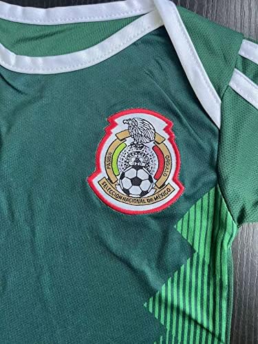 Мексикански Футбол Национален Отбор По Футбол Младенческий Детски Боди Трикотажный Комплект За Момчета И Момичета Плат