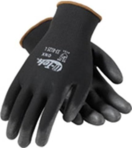 G-Tek ONX 33-B125/L Безпроблемна Вязаная Найлонова Ръкавица с антиоксидантна полиуретанова боя с покритие, осигуряващо Нормалното сцепление на дланта и пръстите