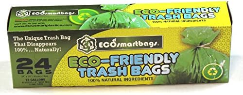 Ecosmartbags 13-Галлонные 24-Каратные Екологично Чисти Търговски Торби за боклук 2 опаковки