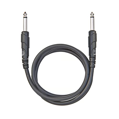 Китара кабел D ' Адарио - Свързващ кабел - Кабел за педалите - Моно Жак от 1/4 инча до 1/4 инча - 3 Метра / 0,91 м - Директни завършва