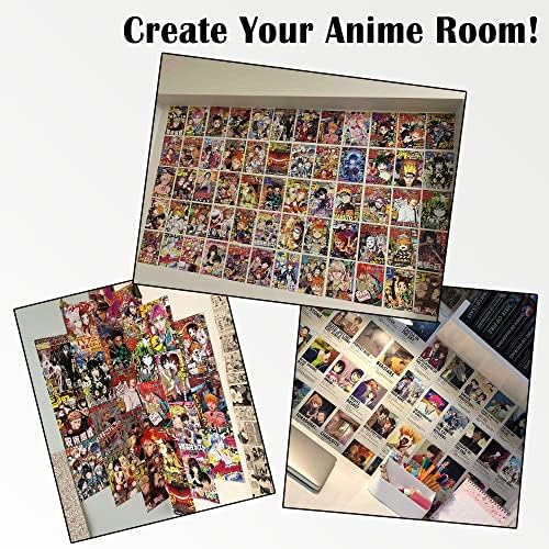 Аниме Плакати за естетичен декор аниме-стаен, 84 бр. Комплект за стенен колаж от манга за Декора на стените Аниме, Сладко аниме-материали