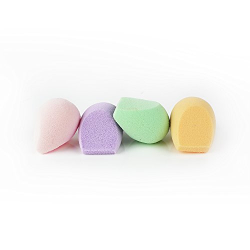 Мини-гъби EcoTools за подобряване на цветовете, без насилие, четири гъба, разработени по технологията Eco Foam, уникална форма,