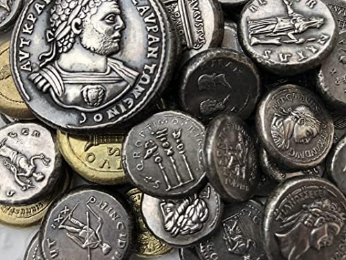 Римски Монети Месинг Със Сребърно Покритие Старинни Занаяти Чуждестранни Възпоменателни Монети Неправилен Размер Тип 3
