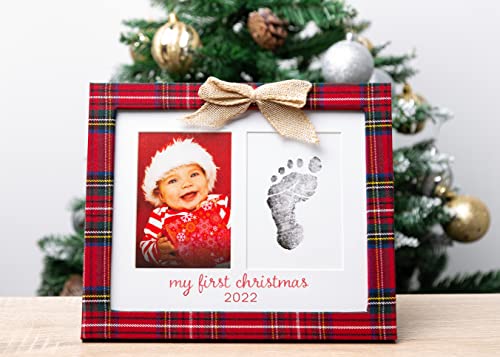 Празнична Рамка За спомен с Клетчатым Принтом Кейт и Сладък, рамка за снимка, Първата Коледна Рамка за снимки на Бебето, Първата