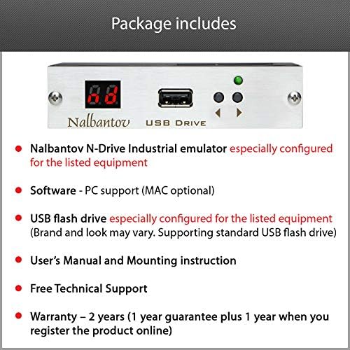 Емулатор на USB памет флопи дискове Nalbantov N-Drive Industrial за машини EZ Trak