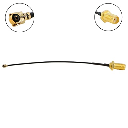 Dongminglink 2 Комплекта удлинительного кабел IPX-SMA, разъемная преграда SMA до Сащ, FL/IPX кабел 1.13 Кабел за WiFi-рутер (дължина